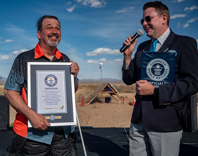 There was no bigger smile on that day than Dan's, accepting the Guinness Record on the 10-year anniversary of his accident.